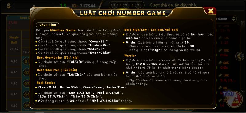 Dễ chơi dễ trúng khi đến với thiên đường số học number game 