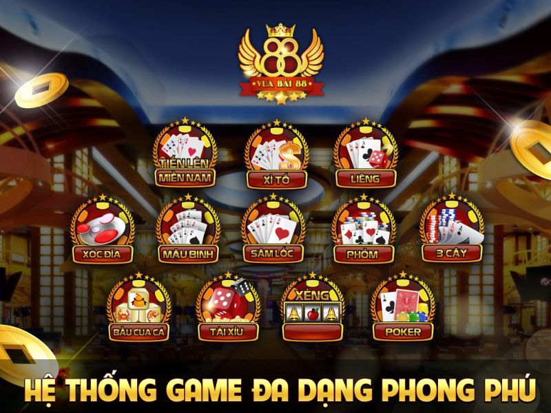 Sự phong phú trong các trò chơi tại cổng game đổi thưởng trực tuyến Vuabai88