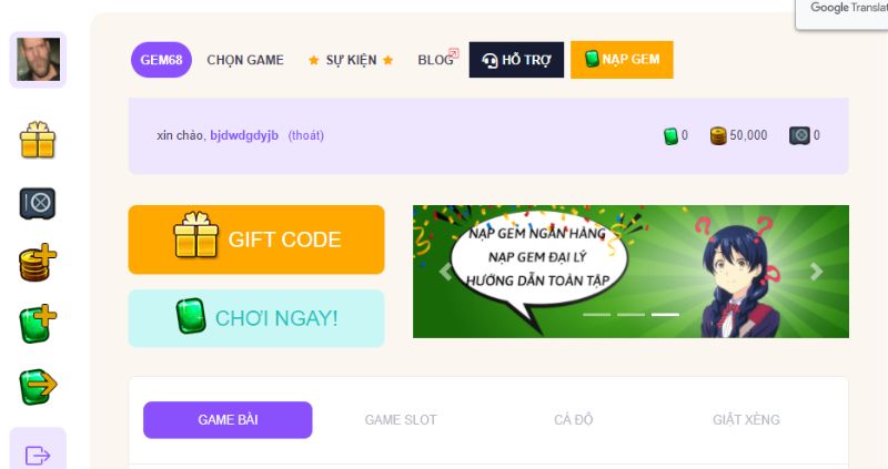 Tham gia cộng đồng Gem68 để trải nghiệm tựa game Tài Xỉu