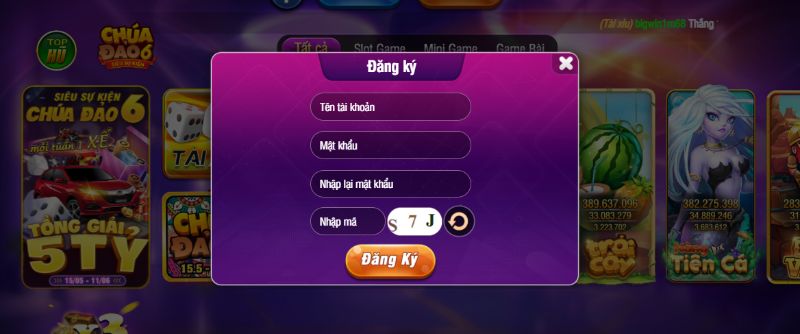 Vài thao tác cơ bản đăng ký BayVip để trải nghiệm game Mậu Binh