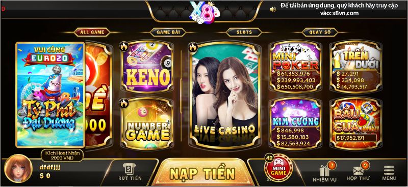 Làm thế nào tham gia phòng live casino tại X8 Club dễ dàng và nhanh gọn nhất?