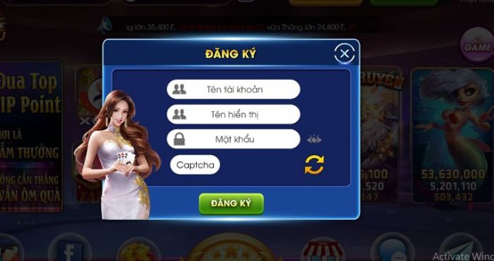 Đăng ký và nạp tiền để bắt đầu chơi game nhanh chóng