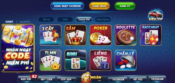 Cổng game có nhiều trò chơi thú vị dành cho tất cả anh em game thủ