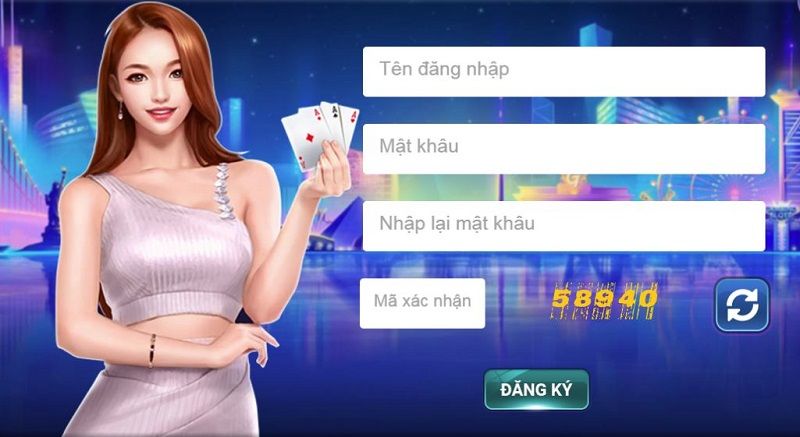 Đăng ký tài khoản cho mình để có thể bắt đầu tham gia chơi game Thần tài tại Zone69