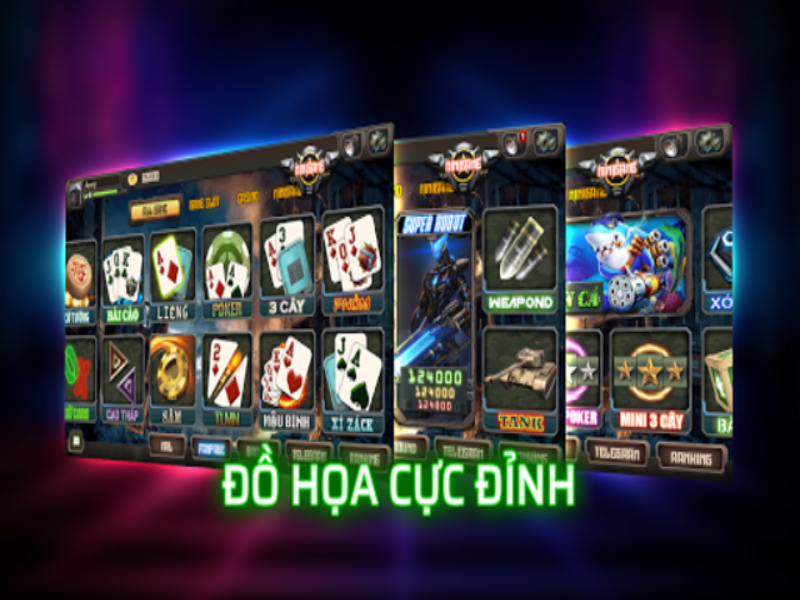 Đồ hoạ siêu đỉnh của cổng game Vinplay