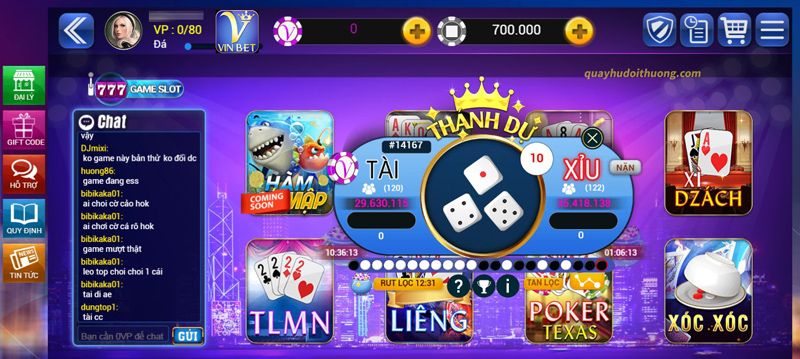 Vinbet Club sở hữu kho game đa dạng