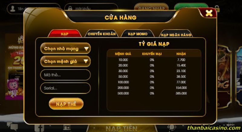 Hướng dẫn nạp và rút tiền trên Bao 99 Club