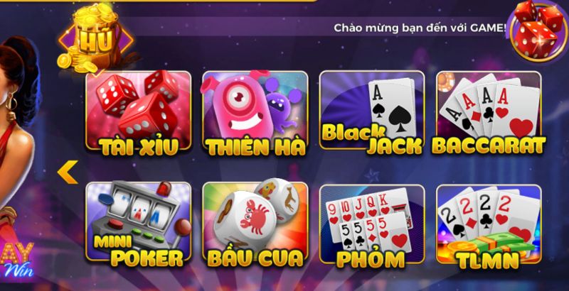 Trò chơi tại game bài đa dạng, quen thuộc