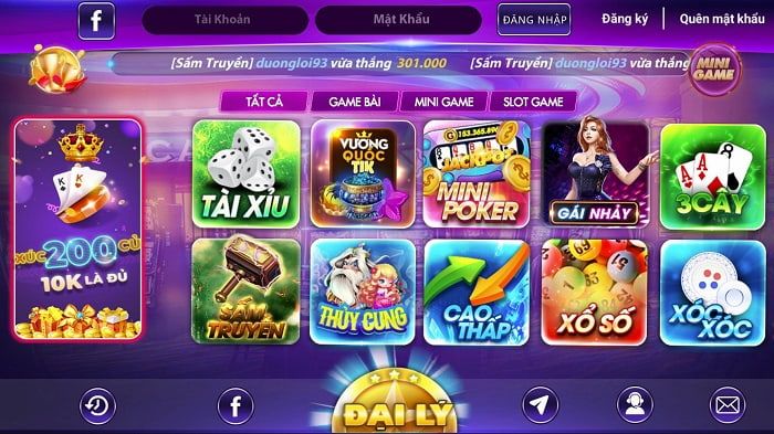 Kho game đẳng cấp đa dạng trò chơi