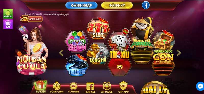 Đăng ký tài khoản và nạp tiền để có thể bắt đầu chơi game