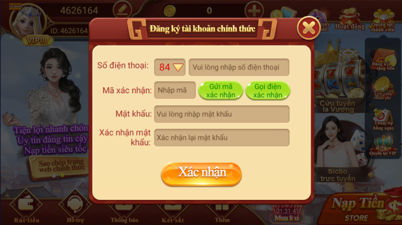 Các bước đăng ký, đăng nhập cổng game