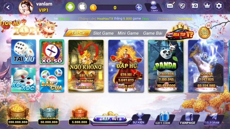 Kho game đa dạng các chủ đề hấp dẫn