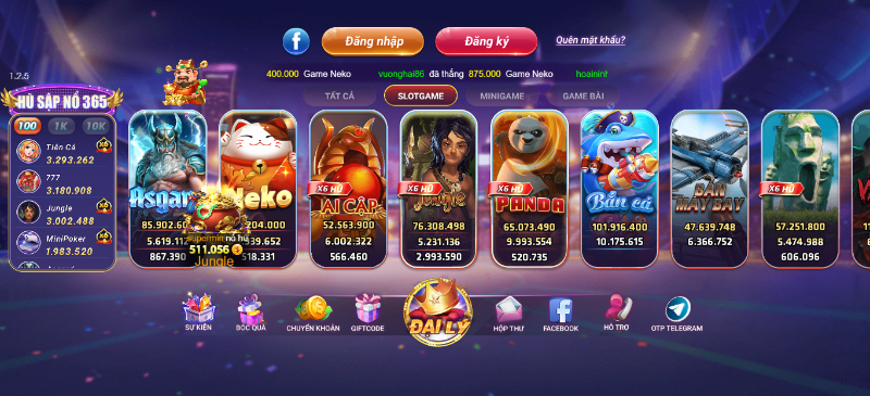 Dòng game slot đổi thưởng