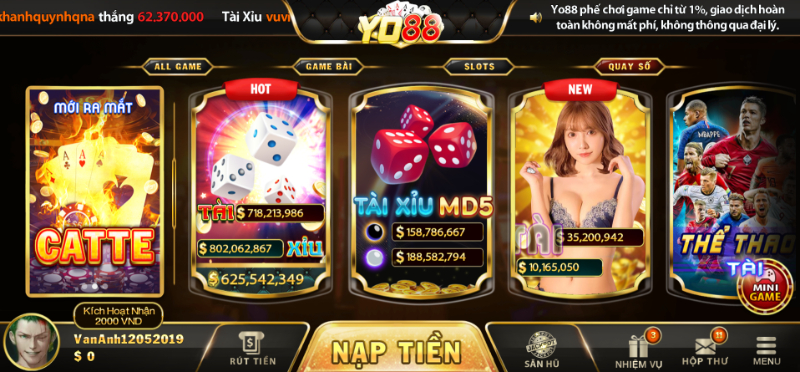 Cổng game hấp dẫn với nhiều trò chơi đa dạng được lòng người hâm mộ